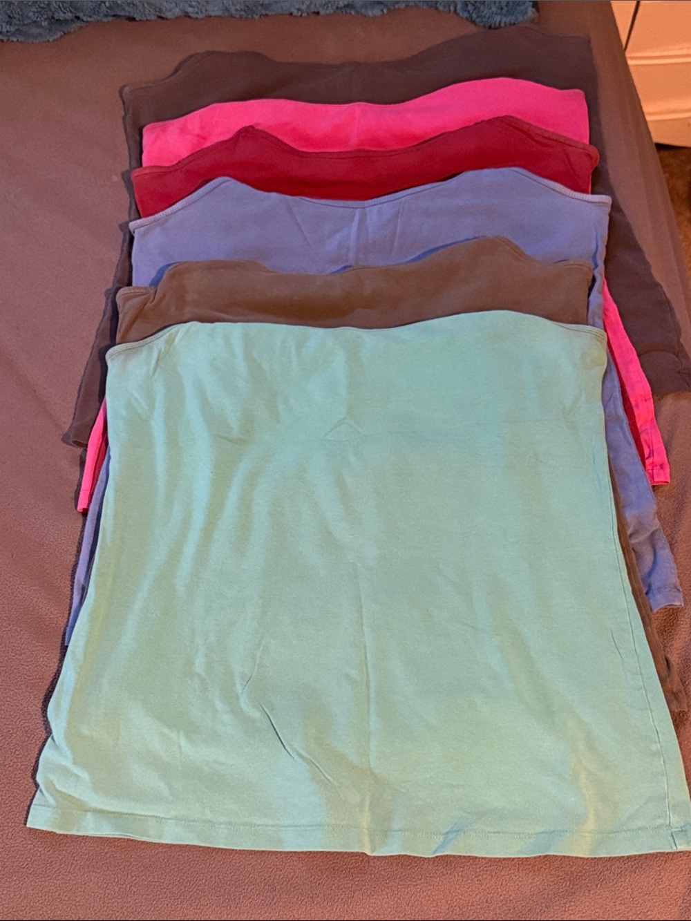 6 Pack Camis with Built - In Bra